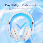Bluetooth 5.2 Wireless Headphones with Microphone – Immersive 40mm Sound, Type-C Charging, 10m Range