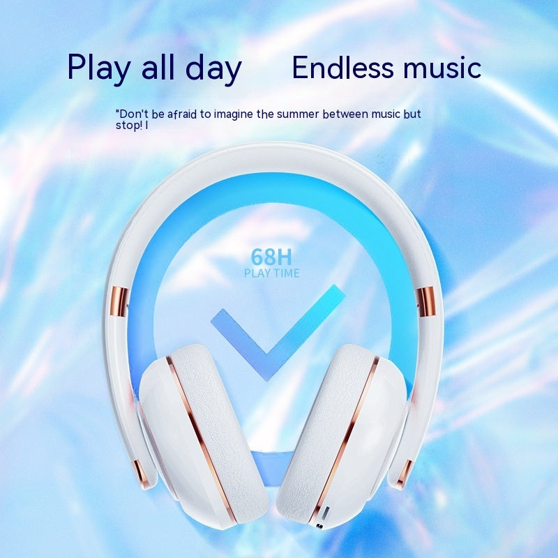 Bluetooth 5.2 Wireless Headphones with Microphone – Immersive 40mm Sound, Type-C Charging, 10m Range